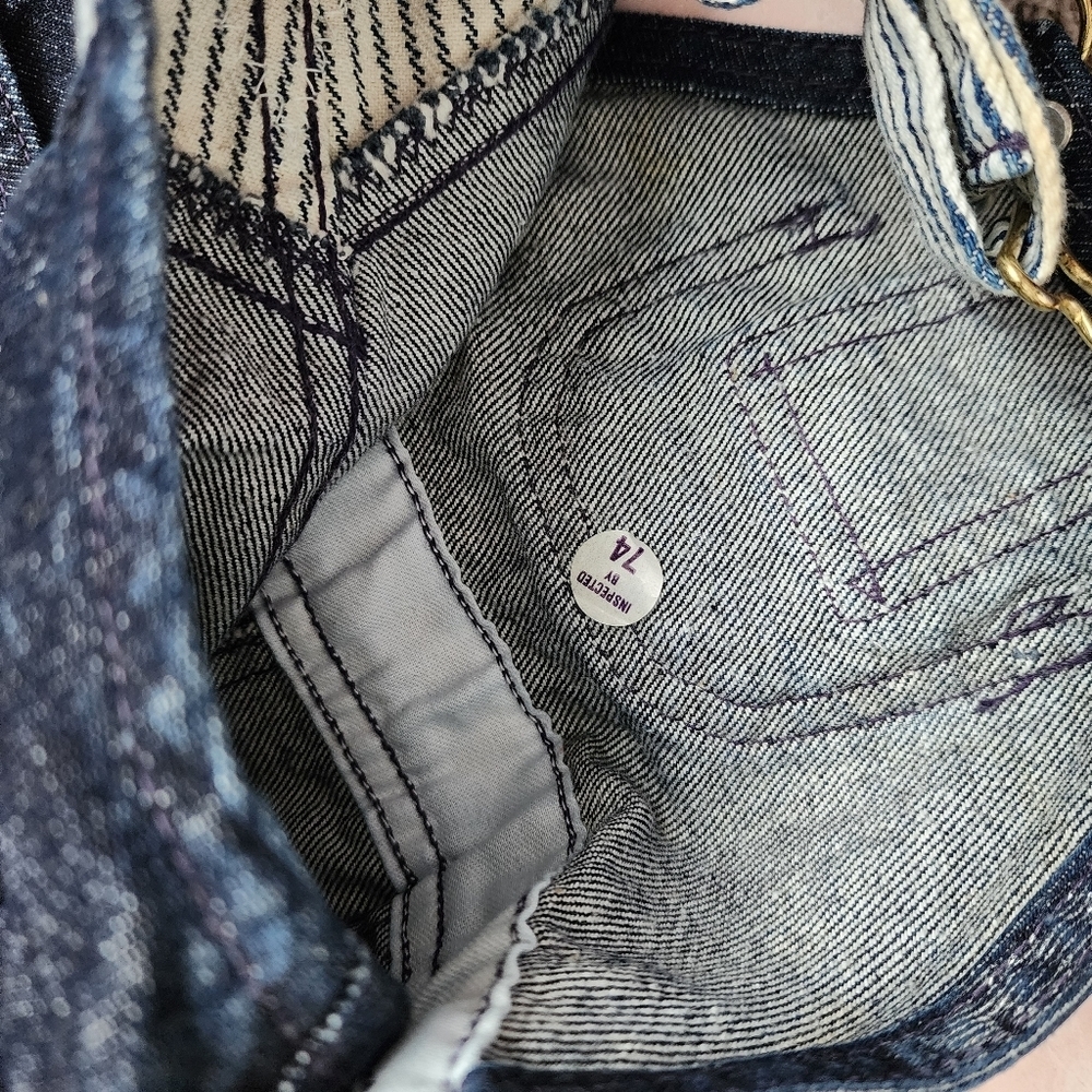 OSHKOSH B'GOSH x VINTAGE Vestback made in USA denim overalls Union Made 12M - Picture 5 of 11